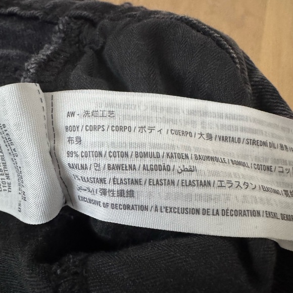 Abercrombie & Fitch The Dad High Rise Black Jeans Size 4 - Picture 5 of 7